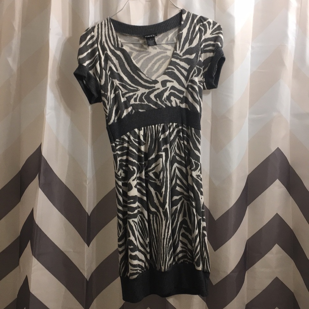 Grey/creme colored dress from rue21
